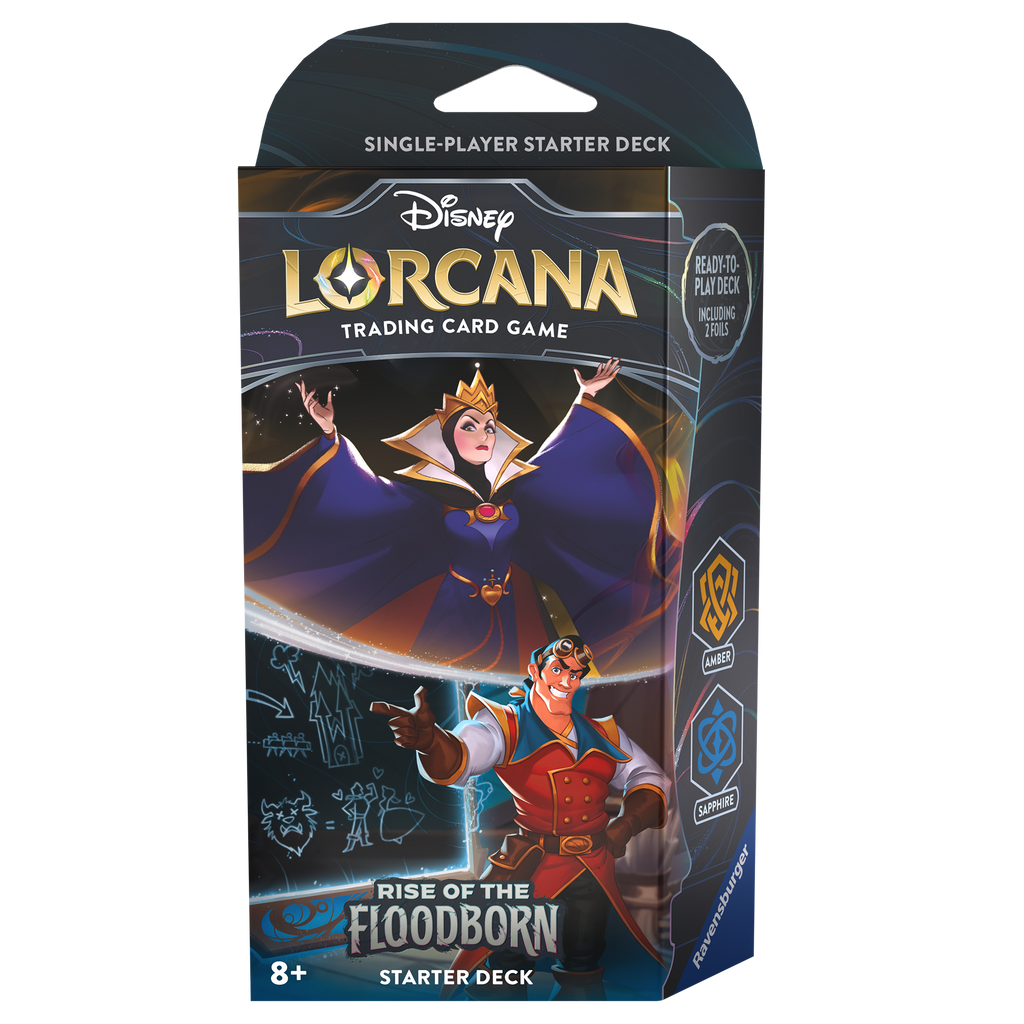 Disney Lorcana: Rise of the Floodborn Amber and Sapphire Starter Deck